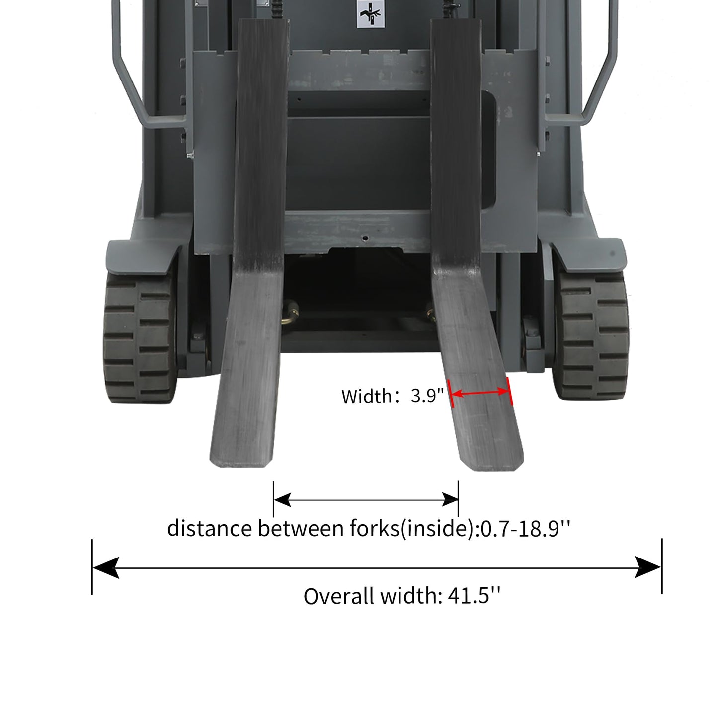 Tory Carrier Forklift Full Electric Powered Stacker Material Lift 3 Wheels 220" Lifting Height 3300 Capacity