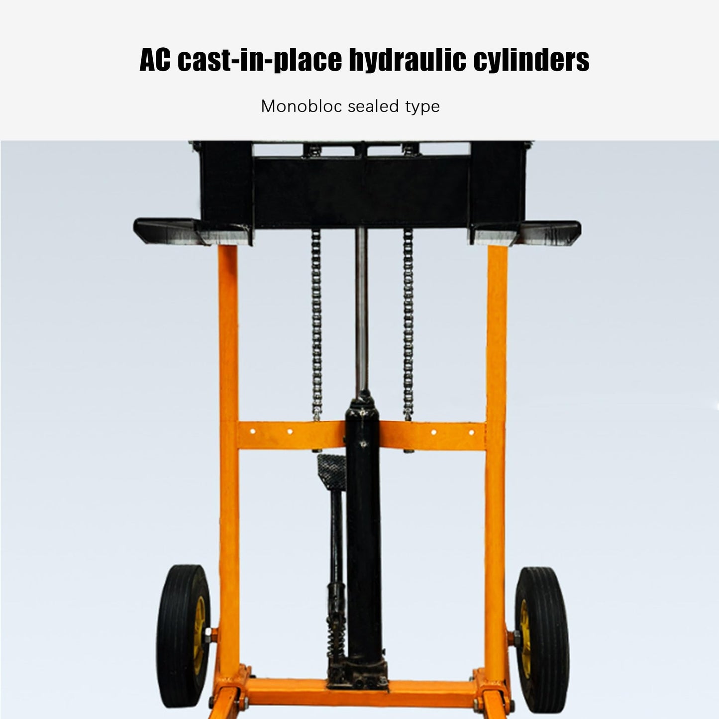 Foldable Material Lifting Winch Stacker, Hand Pallet Truck 200kg Load Capacity 900mm Lifting Height | Nylon Rollers for Warehouse & Workshop(1pcs)
