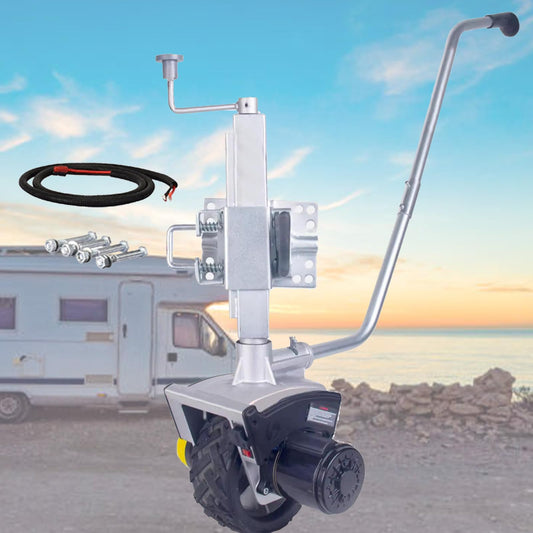 Electric Trailer Mover, 550W Dolly Jack with 6000lbs Towing Capacity, 5-7m/min Speed, Ideal for Moving Trailers, Caravans, and Boats