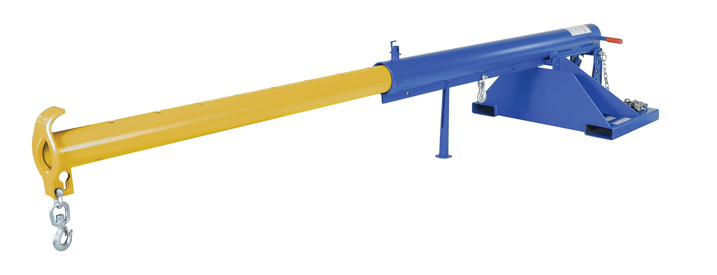 Vestil LM-OBT-4-36 Steel Orbit Telescoping Lift Boom 36 In. Fork Pocket Center 4,000 Lb. Capacity Blue