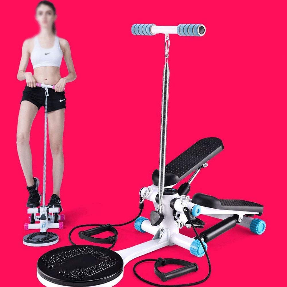ZHCWEP Stepper,Stepper - Fitness Stair Stepper, Mini Stepper Fitness Cardio Exercise Trainer, Adjustable Height Stepper Machine with Twisting Action 34 * 34 * 19cm