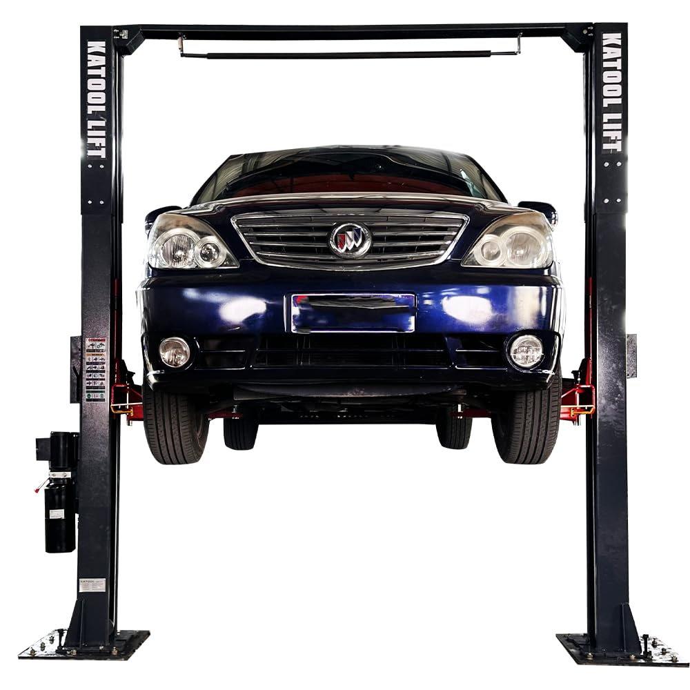 KATOOL 4.0HP 12000lbs Single Point Lock 2 Post Lift 220V AM120SD Car Lift Auto Lift Two Post Car Lift