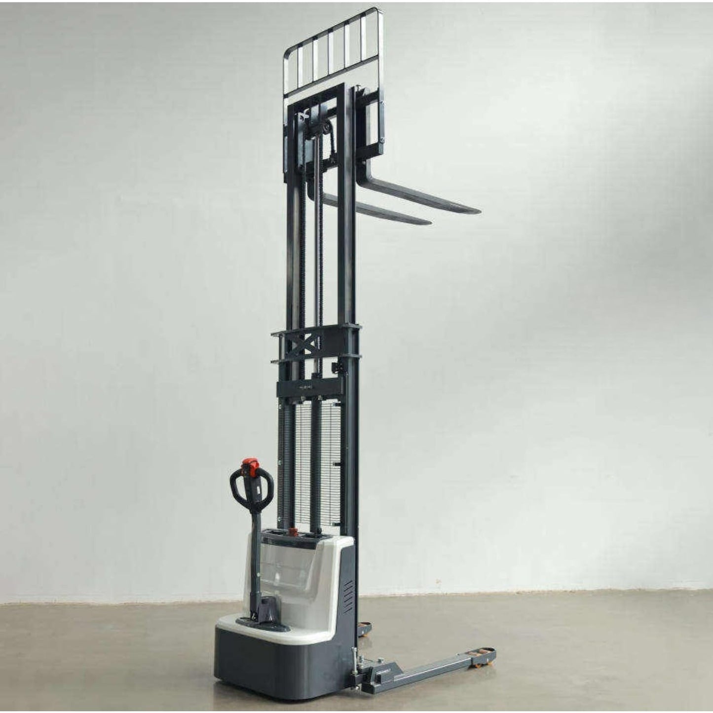 Compact Electric Pallet Stacker, Manual and Mobile Hydraulic High Lift Stackers for Warehouse, Factory, Supermarket, and Logistics Material Handling in Small Spaces