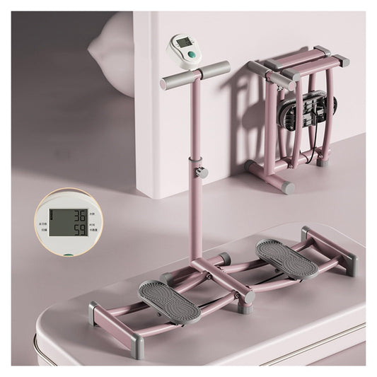 Home Fitness Essential Ski Training Machine with Timer, Leg Trainer, and Adjustable Pole