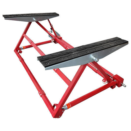 HayWHNKN Portable Car Lift 3306LBS Car Auto Scissor Lift Dual Workbench Car Lifter for Home Garages Stores
