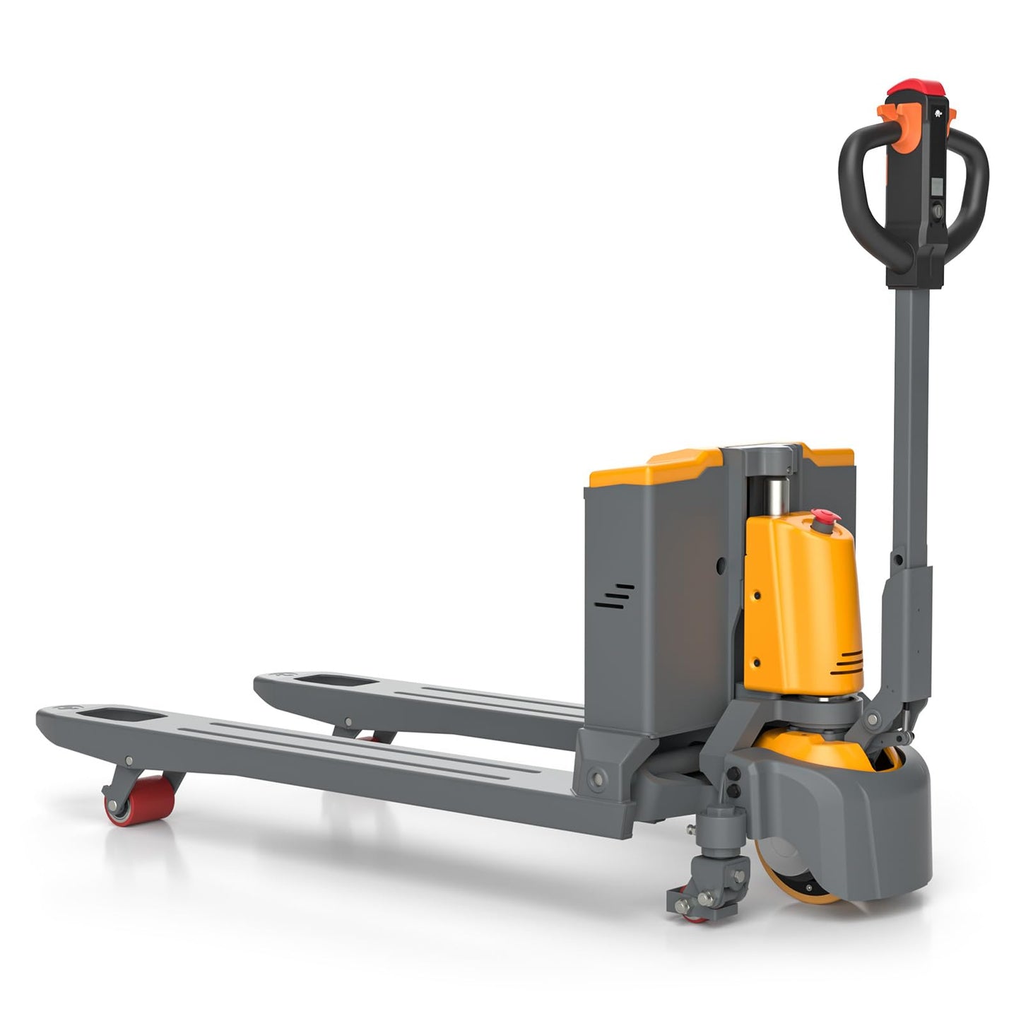 Tory Carrier Electric Pallet Jack Truck 3300lbs Capacity Lithium Electric Pallet Trucks 48" x27" Forks Li-ion Battery Lift for Narrow Spaces, Easy Battery Replacement-Yellow