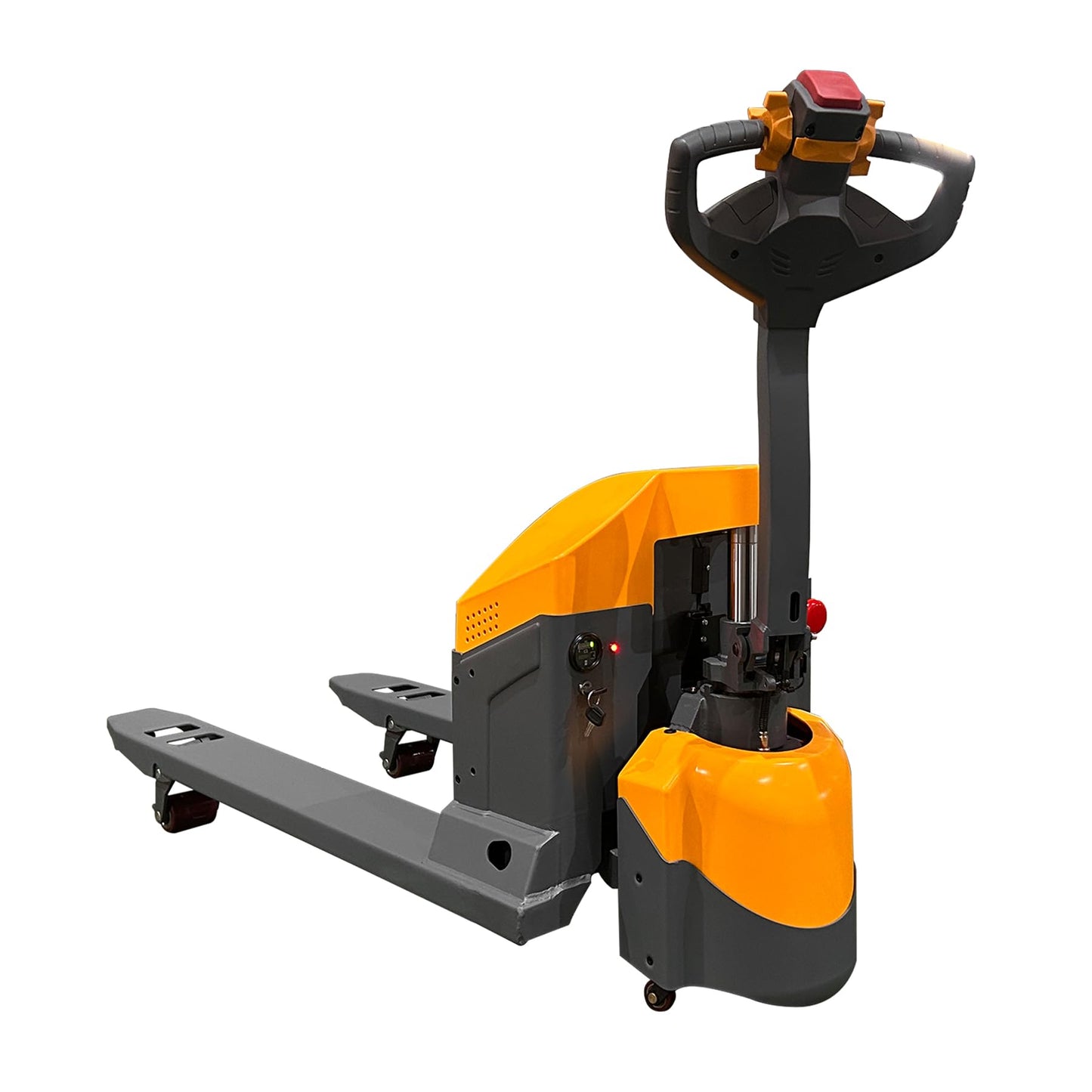 T Tory Carrier Full Electric Pallet Jack Truck 4400lbs Capacity 48" x27" Fork Size Powered Pallet Trucks, Built-Out Charger Suitable for Narrow Space, Indoor Handling & Lifting