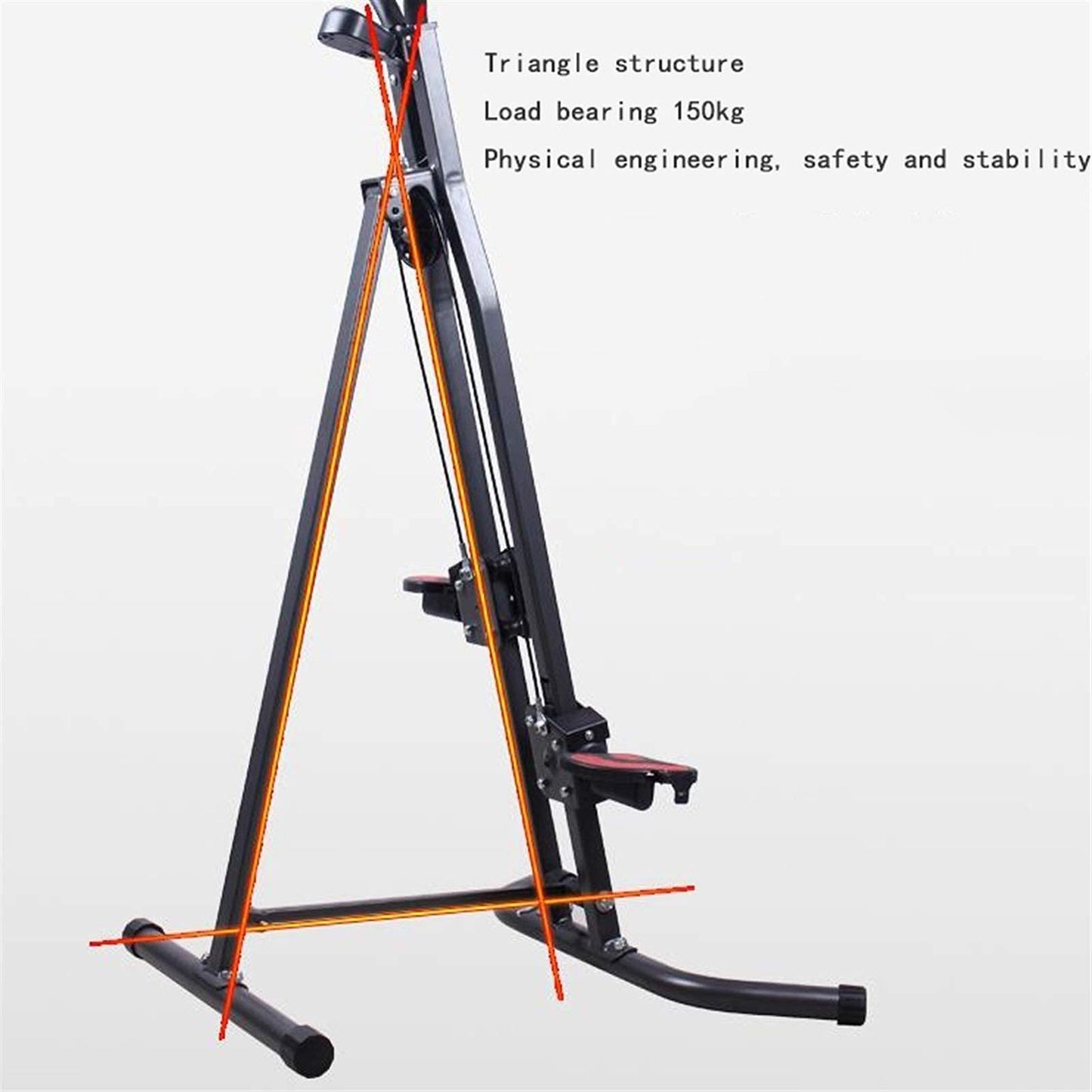 Stepper,Vertical Climber for Home Gym, Heavy Duty Climbing Exercise Climber Folding Home Stair Climber Machine Cardio Body Workout Stair Stepper