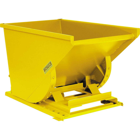 Global Industrial 2 Cu Yd Medium Duty Self Dumping Forklift Hopper, Yellow