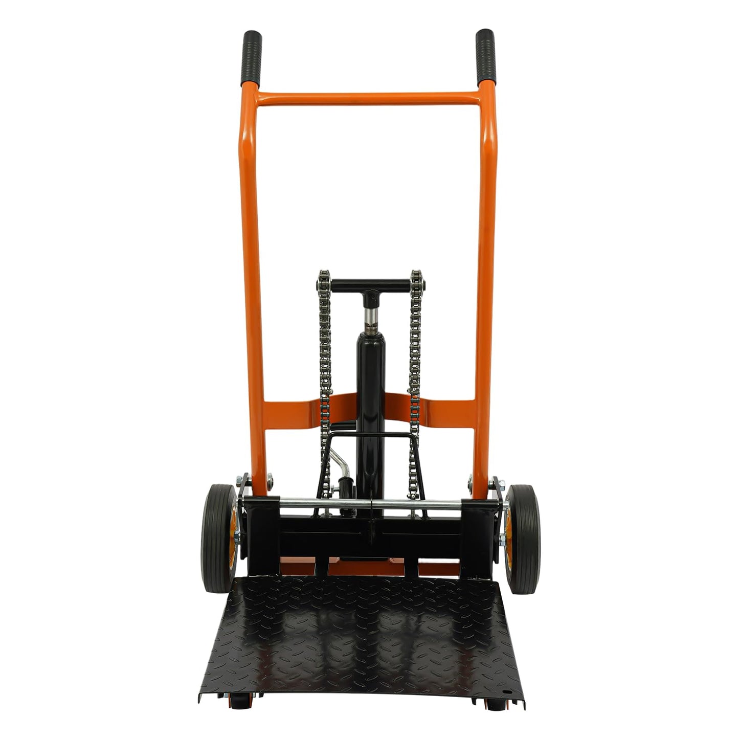 441lbs Hydraulic Stacker,Heavy Duty Hydraulic Material Lift Pallet Truck,Trolley Cart - Adjustable Fork Lift 3.94-23.62in, 9-inch Casters for Warehouse Factory Construction