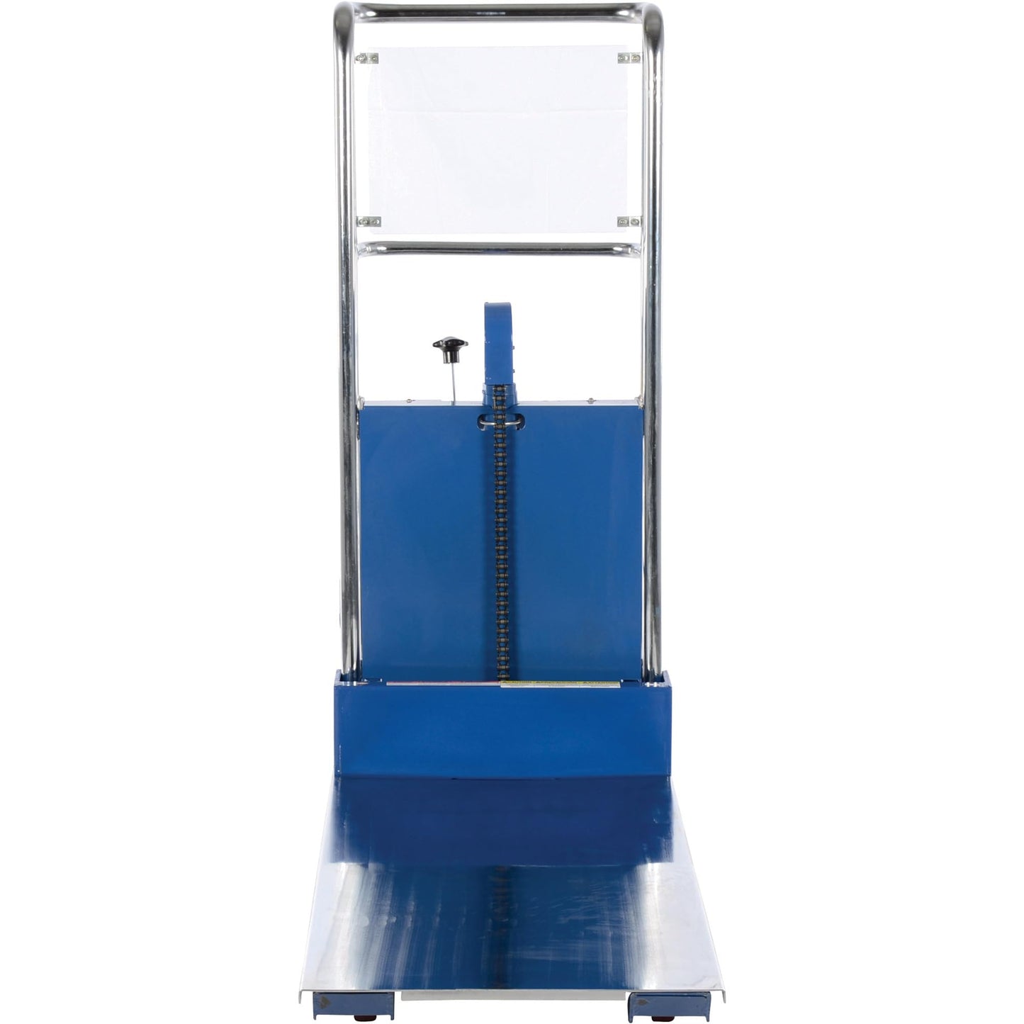 Vestil PMPS-60-AC Steel Pallet Master/Server Stacker 115 Volt AC Powered 60 in. Raised Height 4,000 Lb. Capacity Blue