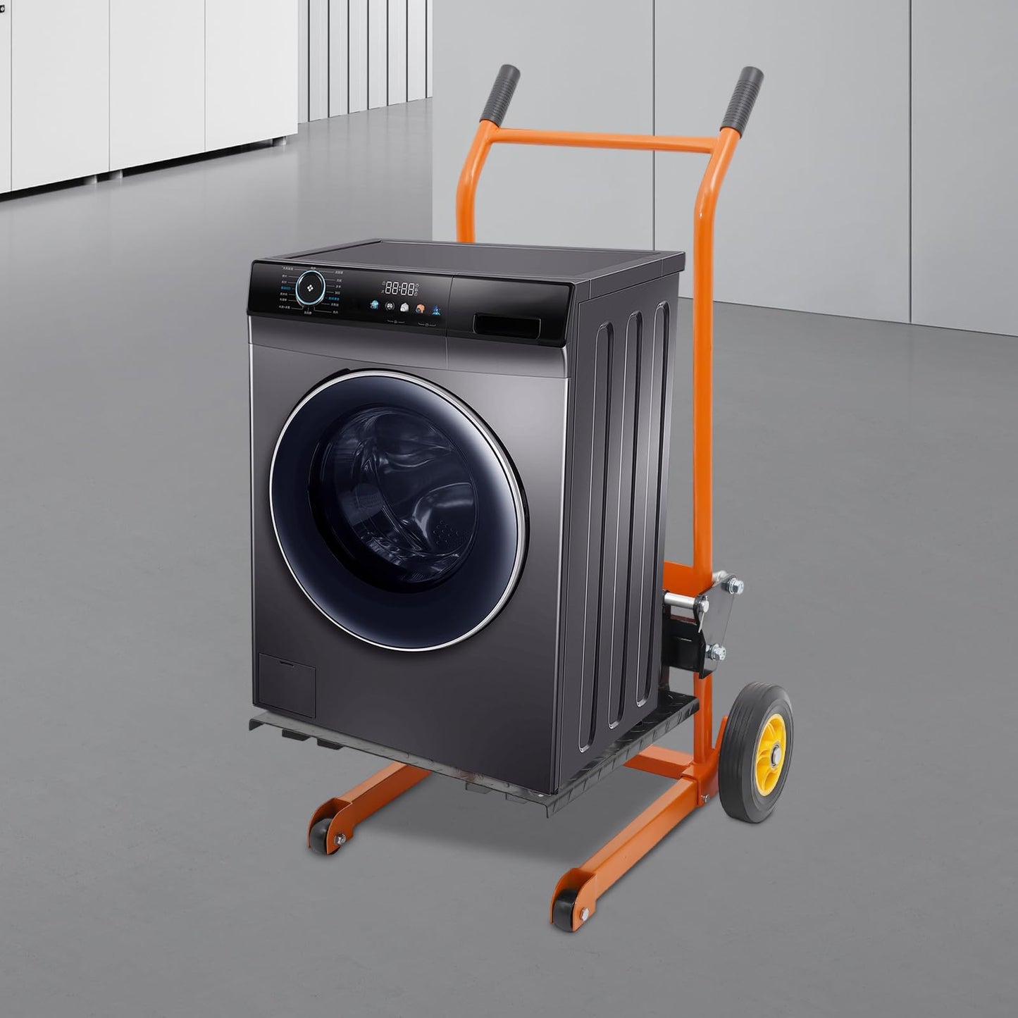 Hydraulic Material Lift Winch Stacker, 577 Lbs Adjustable Lift Stacker,Pallet Truck Dolly Lift Table Fork Lift with Removable Lifting Plate (31.5 * 35.43 * 47.24 in)