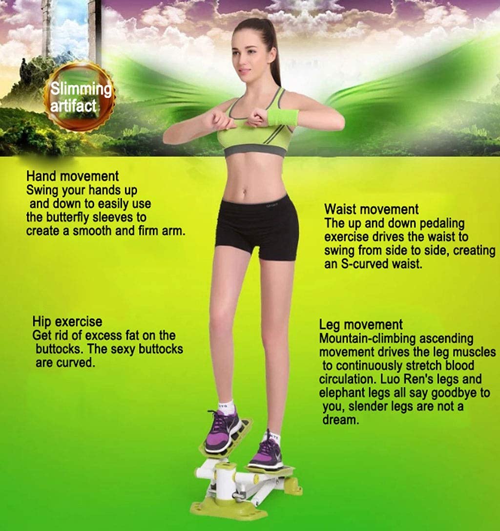 ZHCWEP Mini-Stepper Swing Stepper Home-Stepping, Stair Thighs Body Sculpting Sports and Fitness Training, Weight Loss Machine Foot Machine