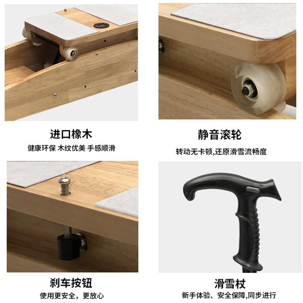 JTYMZYY Ski Simulator Machine,Ski Machine, Indoor Ski Simulator Balance and Coordination Training Machine for Body Sculpting Butt Machines Body Machines Balance Trainers