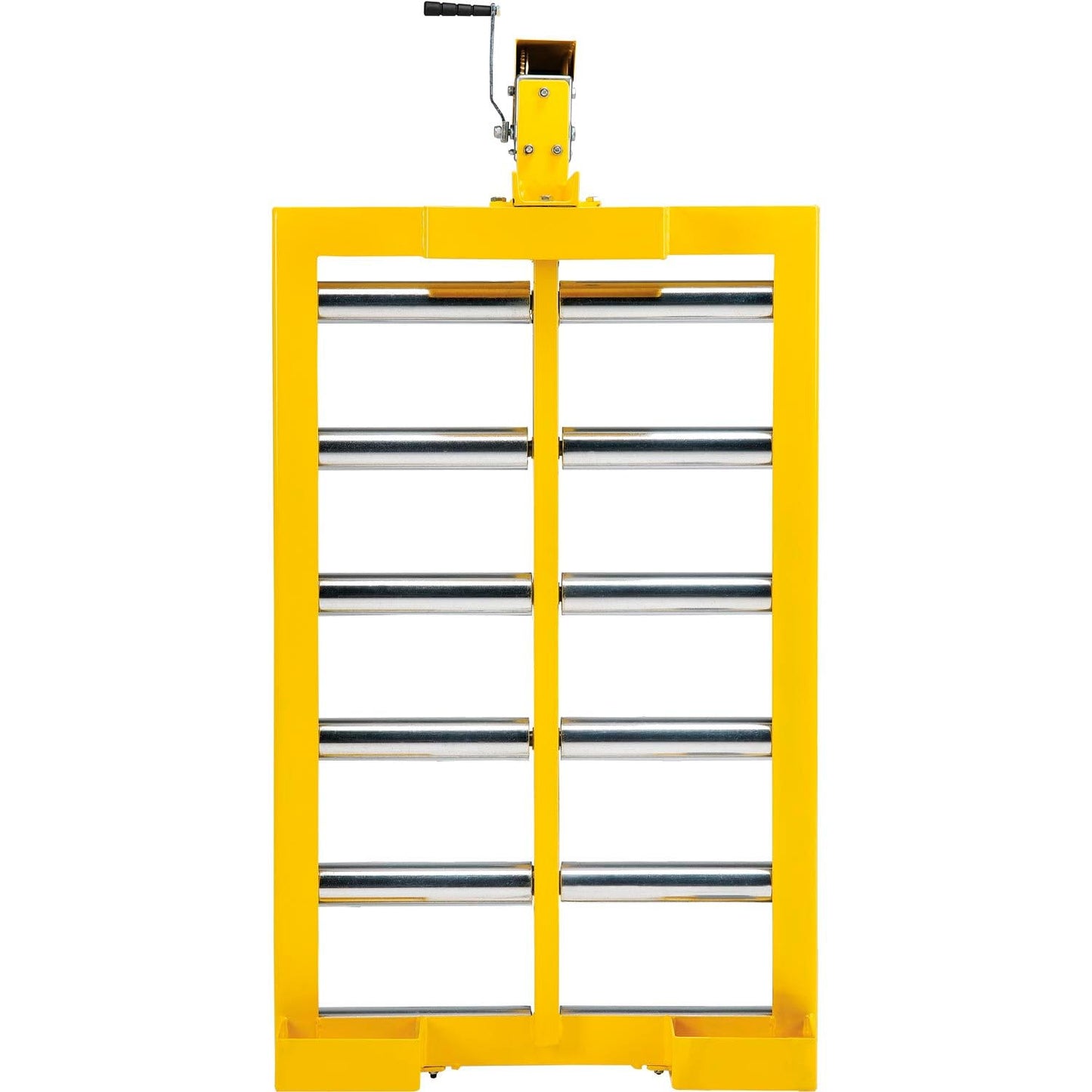 Global Industrial Forklift Battery Transfer Platform, 4000 Lbs Platform Capacity, 1000 Lbs Winch Capacity, 40" L x 28" W Deck, Steel Construction, Yellow