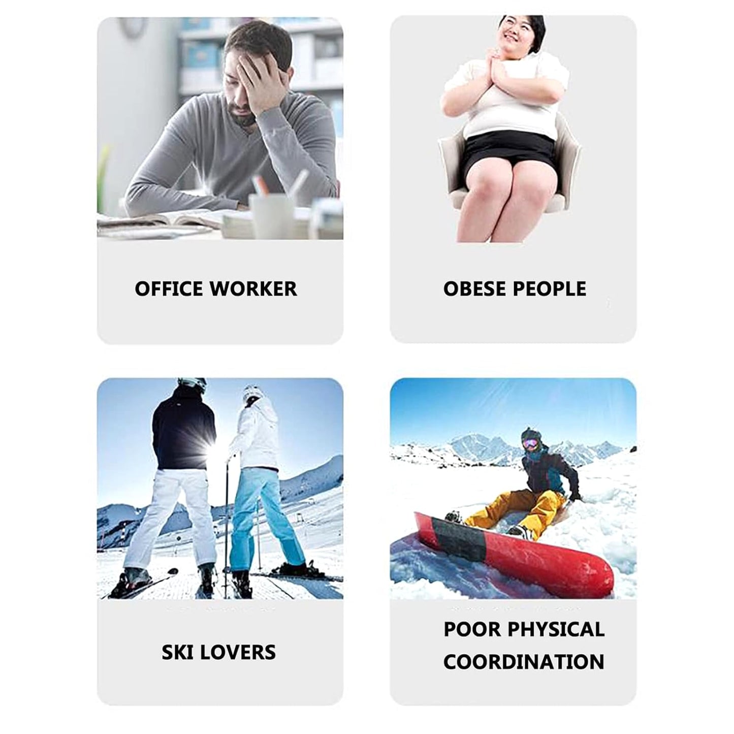 Ski Exercise Equipment, Ski Fitness Machine with Anti-Slip Handle, Accurate Simulation Skiing and Support Multiple Training Modes, Strong Load Capacity and Reduce Low Loss, for Skiing, Skating