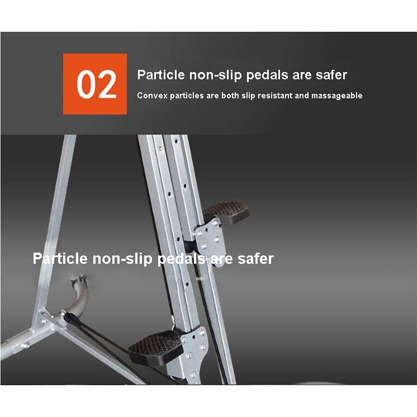 ZHCWEP Adjustable Vertical Climber Foldable Stepper Climber Machine Sports Training Vertical Mountaineer for Home Workout Fitness Stair Climber