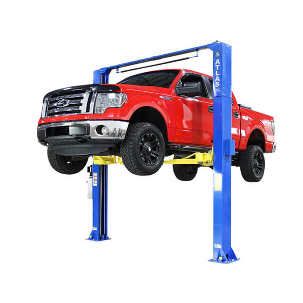 ATLAS Automotive Equipment PRO-9D 2-Post Vehicle Lift, 12' Minimum Ceiling Height, 9,000lb Capacity, Clear Floor Design, Asymmetric/Symmetric Arms, Dual Direct Drive Cylinders, for DIY/Hobbyists