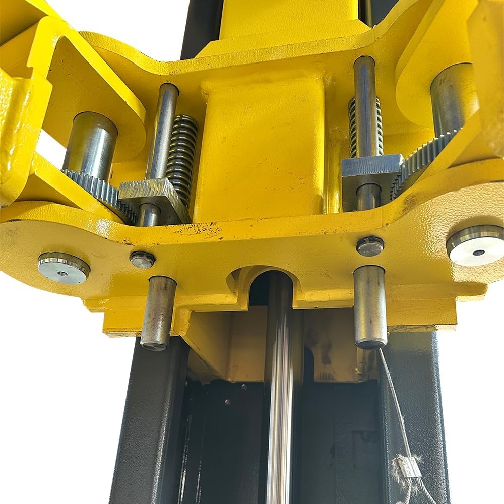 2 Post Car Lift 7000lbs, 8000lbs Tested Heavy Duty Hydraulic Auto Vehicle Truck Lift with 2+3 Adjustable Arm Design, Safety Lock and Rubber Door Protectors, for Garage and Workshop, 110V