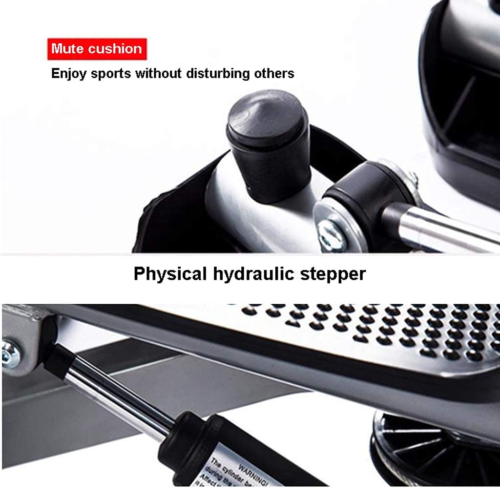 Mini-Stepper Swing Stepper Twist Stepper Mini Step Machine with Resistance Bands Home Mute Stair Fitness Machiner Free Installation for Indoor Workout Efficency