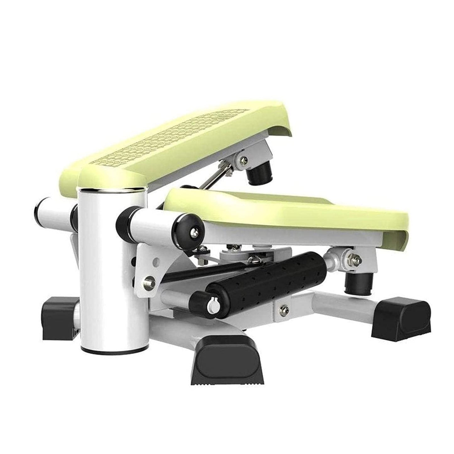 Adjustable Mini Stepper Indoor Stepping Machine Twist Stair Stepper Aerobic Trainer with Adjustable Resistance Bands and LCD Display for Home Office and Gym