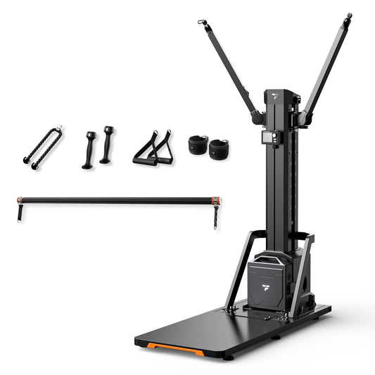 FITTRANSFORMER Titan Smart Home Gym, All-in-One Strength Training and Ski Machine, Digital Weight System for Full Body Workout, Functional Gym Machine, Squat Rack & Ski Machine