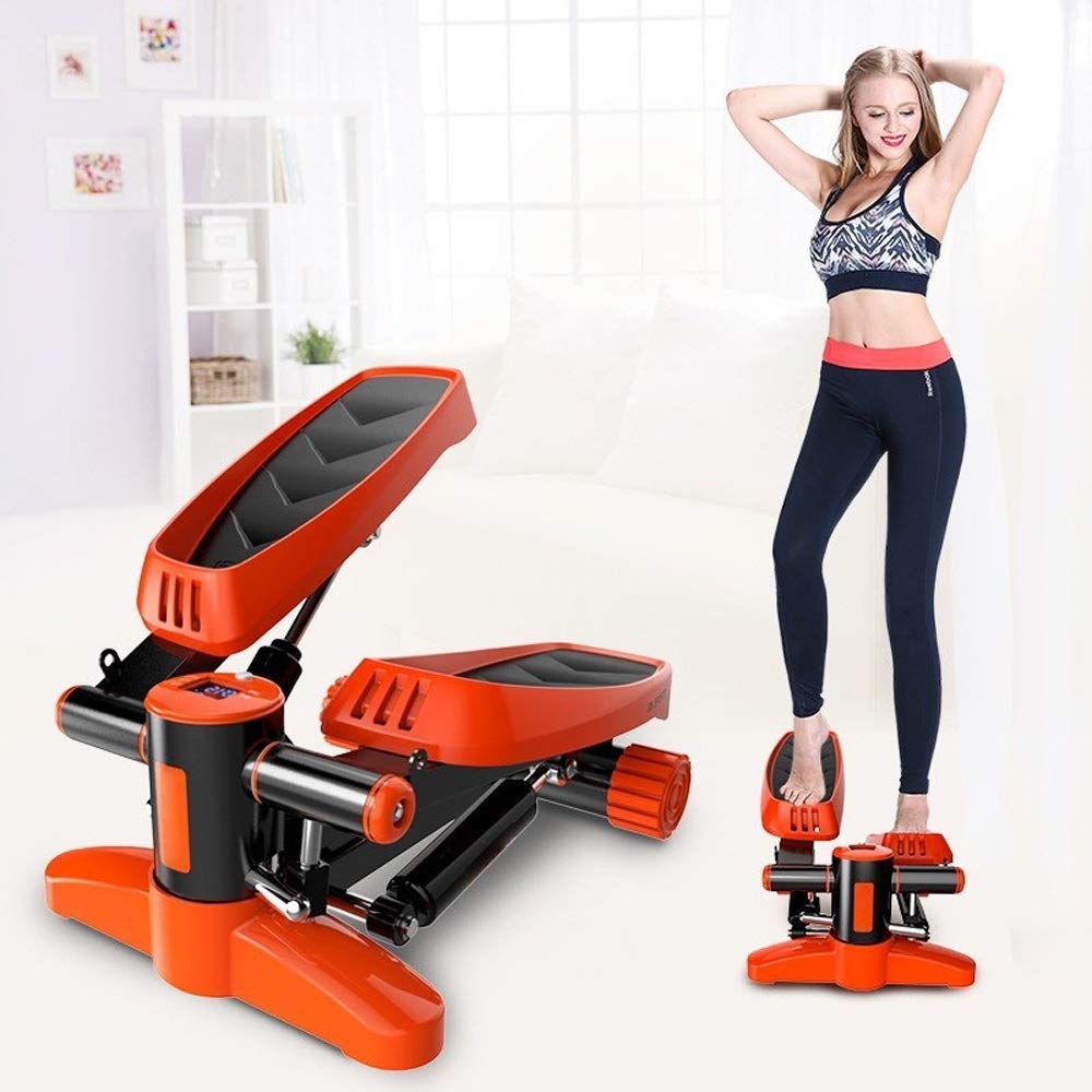 ZHCWEP Mini Treadmill Steppers Pedal Household Indoor Quiet Hydraulic Stair Climbers Home Fitness Equipment Lose Weight Leg Slimming Beautiful Scenery, Purple