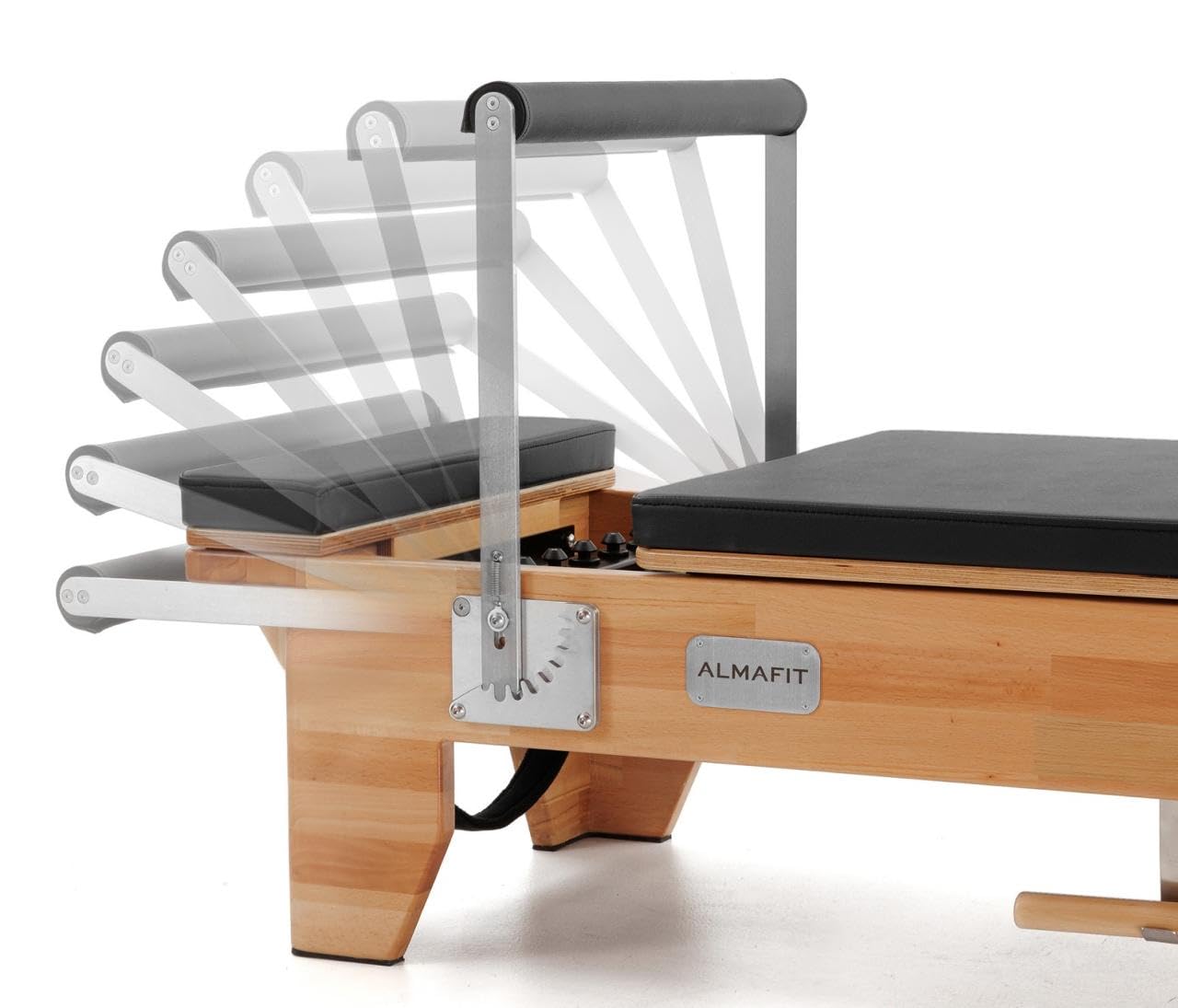 Pilates Reformer Machine with Sitting Box & Jumpboard – Adjustable Resistance, Durable Black PVC Upholstery – Ideal for Home or Studio Workouts | (Summer Sale)