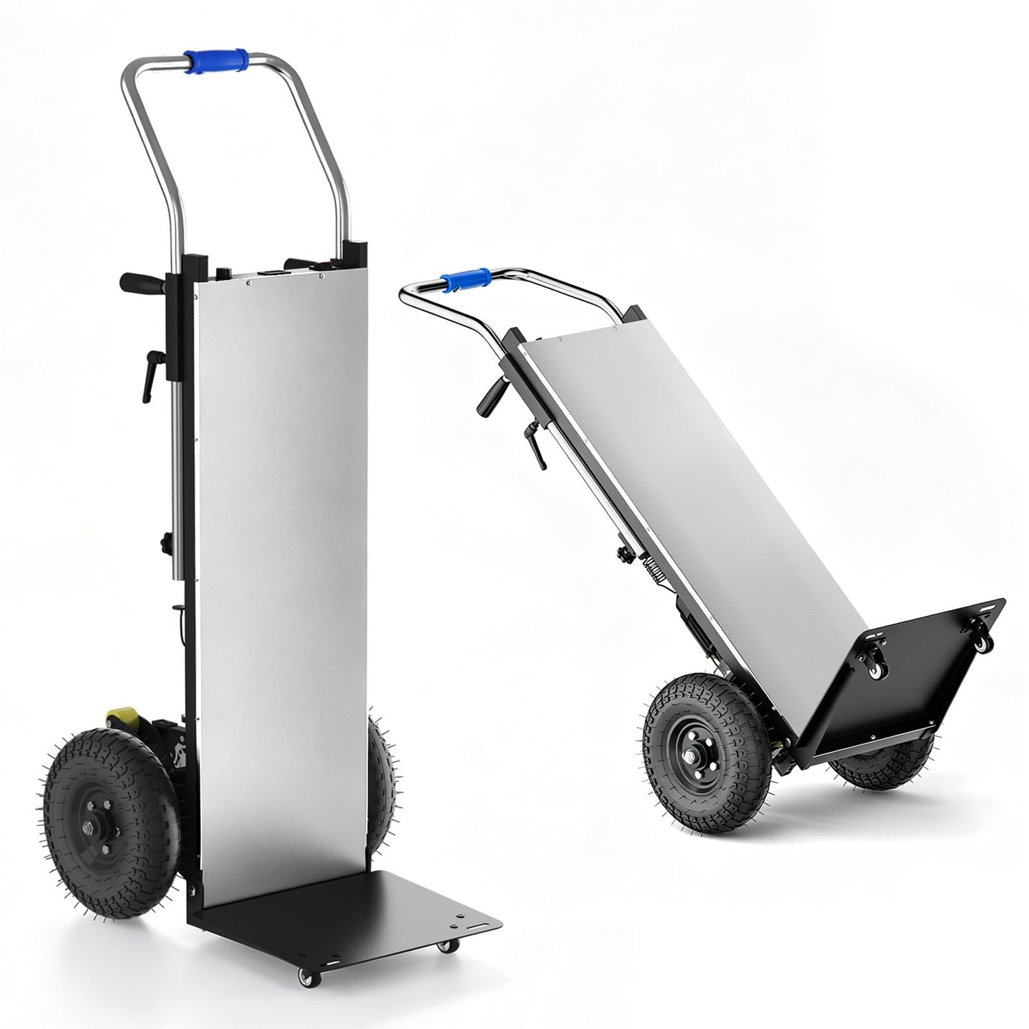 Electric Stair Climbing Dolly, Powered Hand Trucks 1300W Heavy Duty Stair Cart with Safety Rope for Furniture Logistics Warehouse