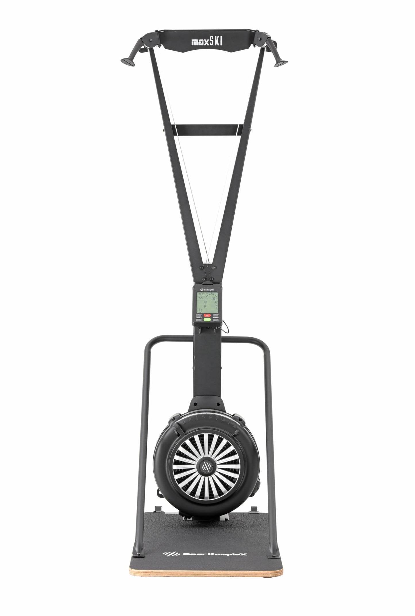 Bear KompleX MAX SKI Erg Machine - Indoor Trainer Equipment with Floor Stand and Wall-Mount Included, Full Body Workout Cardio, 10-Level Air Resistance System, Home Gym Fitness Equipment for Crossfit