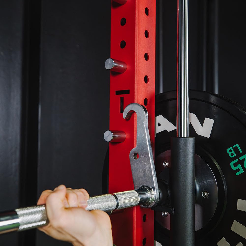 Titan Fitness X-3 Series 90" Smith Machine Power Rack Attachment, 500 LB Capacity, Comes with Smith Olympic Bar, Guide Rods, Safety Catches, Spotter Hooks