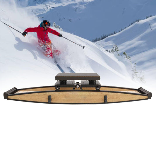 Ski Machine,Snowboard Simulator, Ski Exercise Machine Leg Cardio Fitness Gym Trainer Women Pelvic Floor Recovery Max Supported 330LB