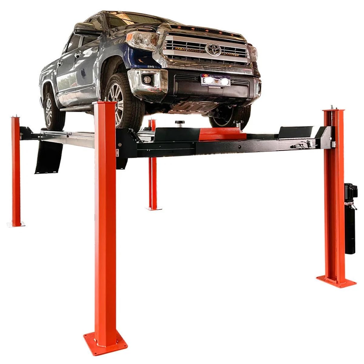 MutsMover 15,000 LBS 4-Post Car Lift, Extra Tall & Wide Parking and Storage Auto Lift with 77" Max Height, 4.0HP Heavy-Duty Hydraulic System for Garage, Parking, or Workshop Use, 36 Months Warranty