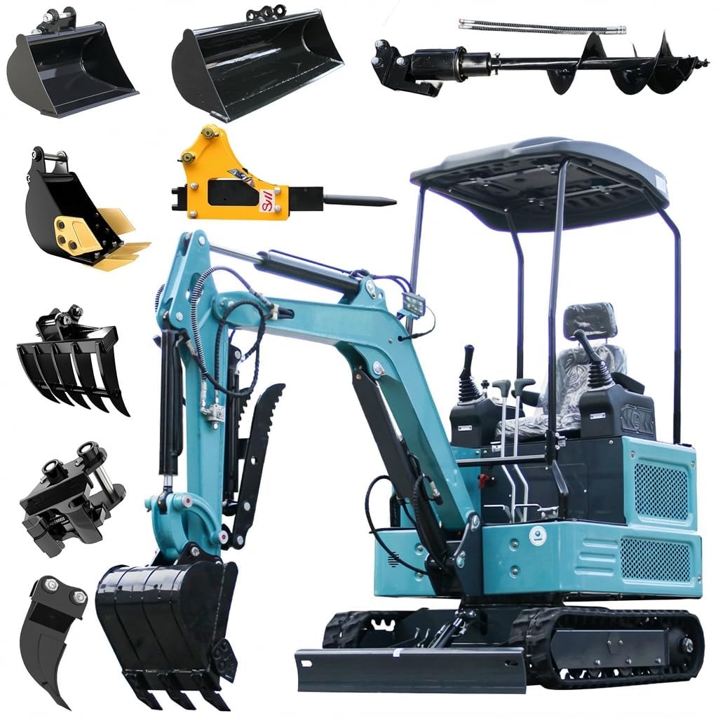 DS-180, 1.8 Ton New Pilot Control KubotaEnigne Diesel Mini Excavator, Digging Machine Attachments as Photos, Include Delivery & Unloading, 12 Months Parts Replacement Service