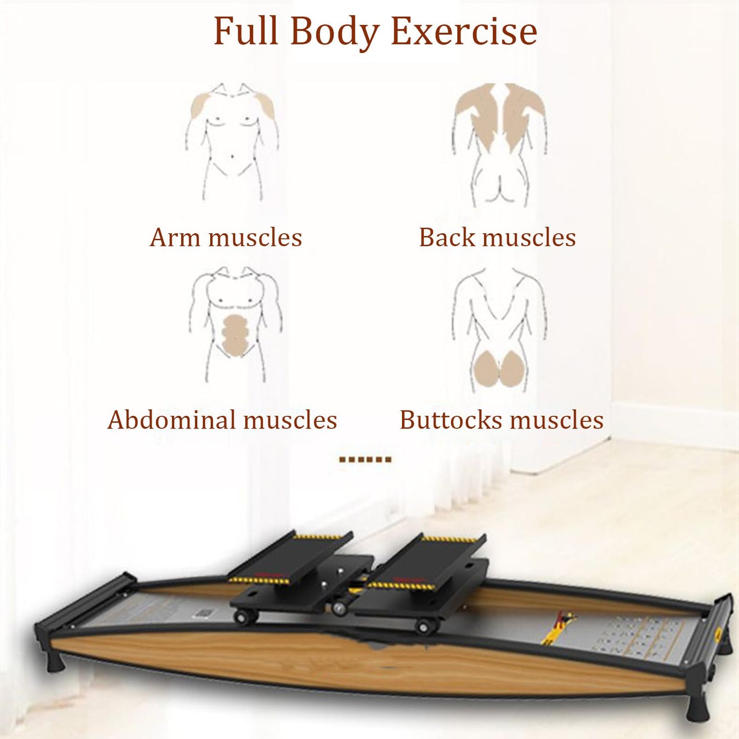 Ski Exercise Machine Leg Exercise Pelvic Muscle Hip Trainer Thigh Exerciser Glutes Workout Equipment, for Exercise at Home
