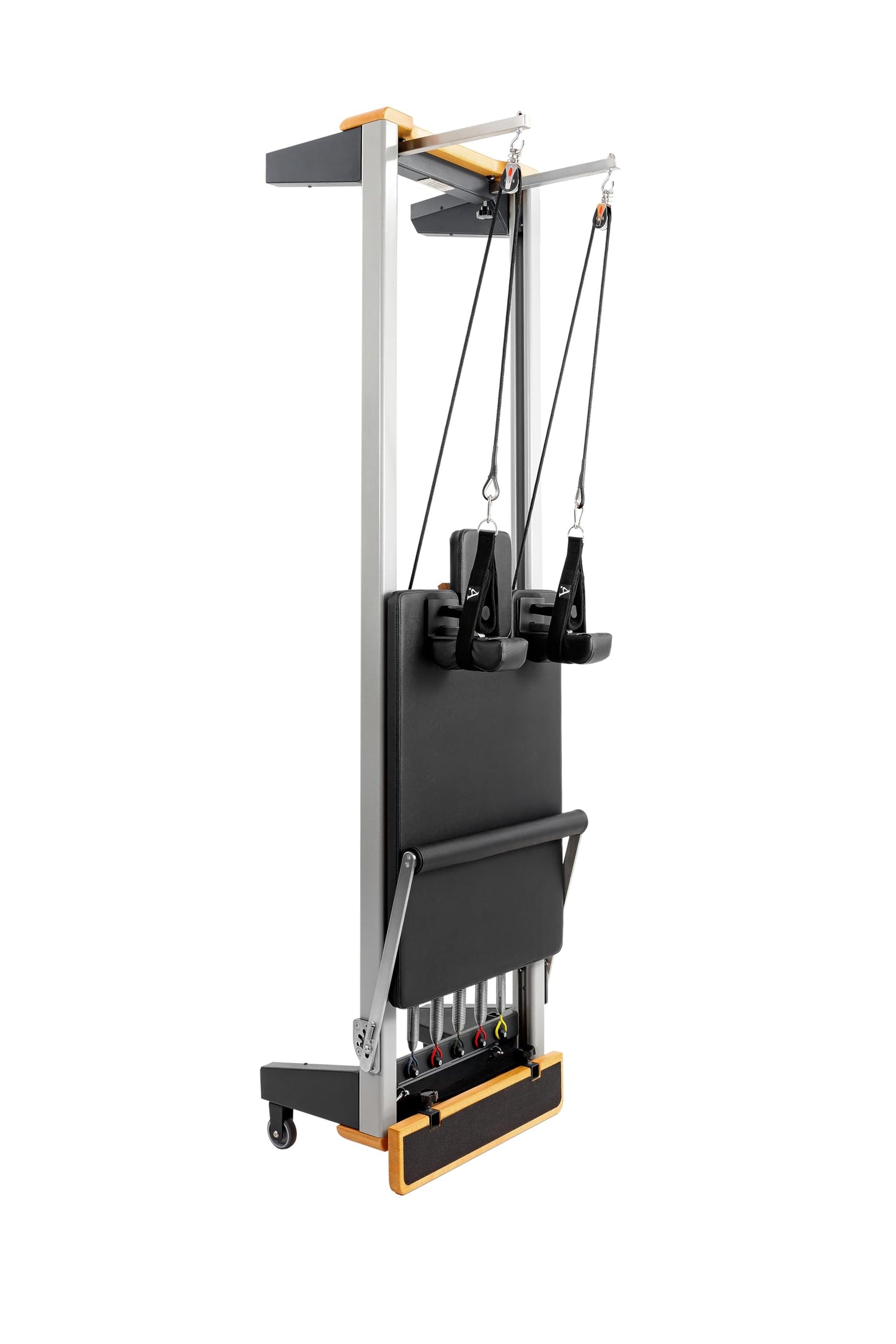 Pilates Reformer Machine with 16" Raised Legs, Foot Strap & Loop Handles – Aluminum Frame, Upright Storage – Ideal for Seniors, Beginners & Small Spaces – Supports 330 lbs – (Summer Sale)