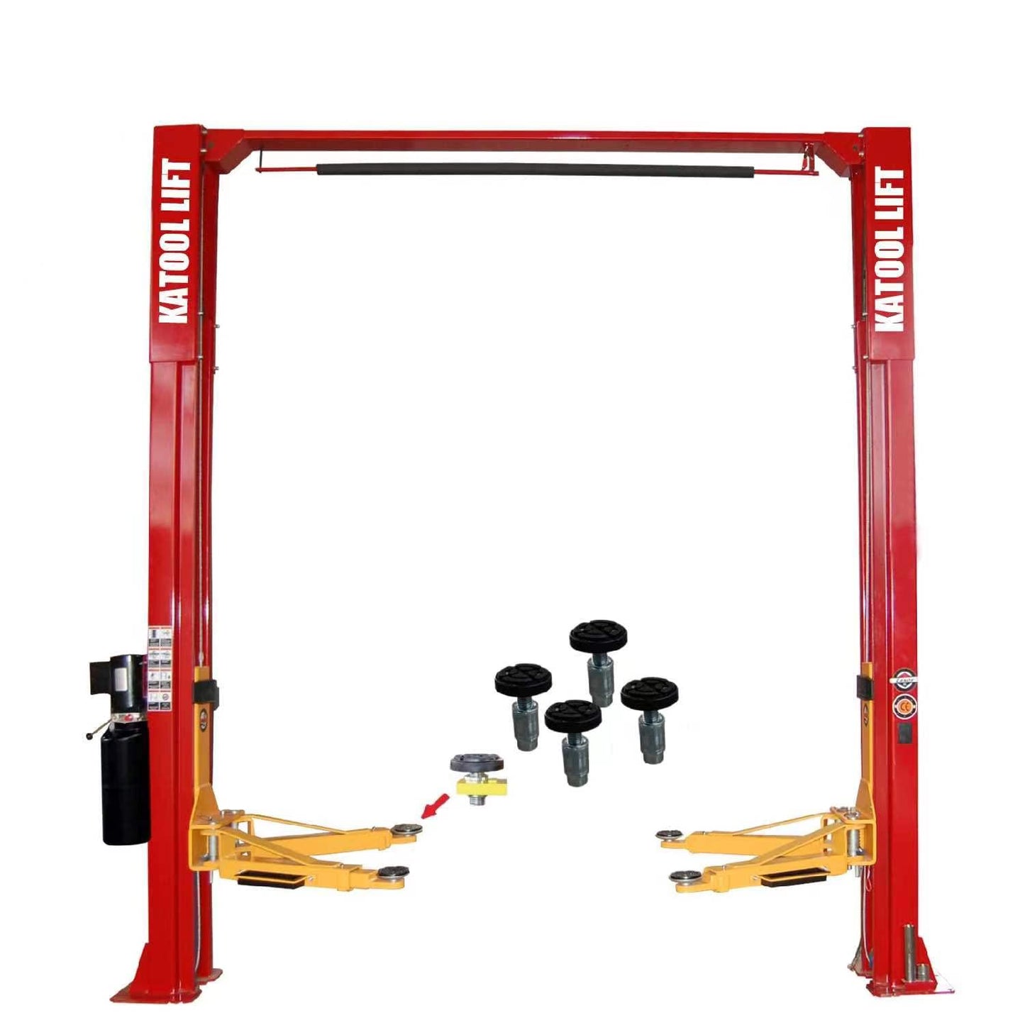 KATOOL 11000lbs 2 Post Lift Auto Lift Heavy Duty Load Lifter 220V Electric Motor Car Lift Auto Lift Truck Clear Floor Hoist