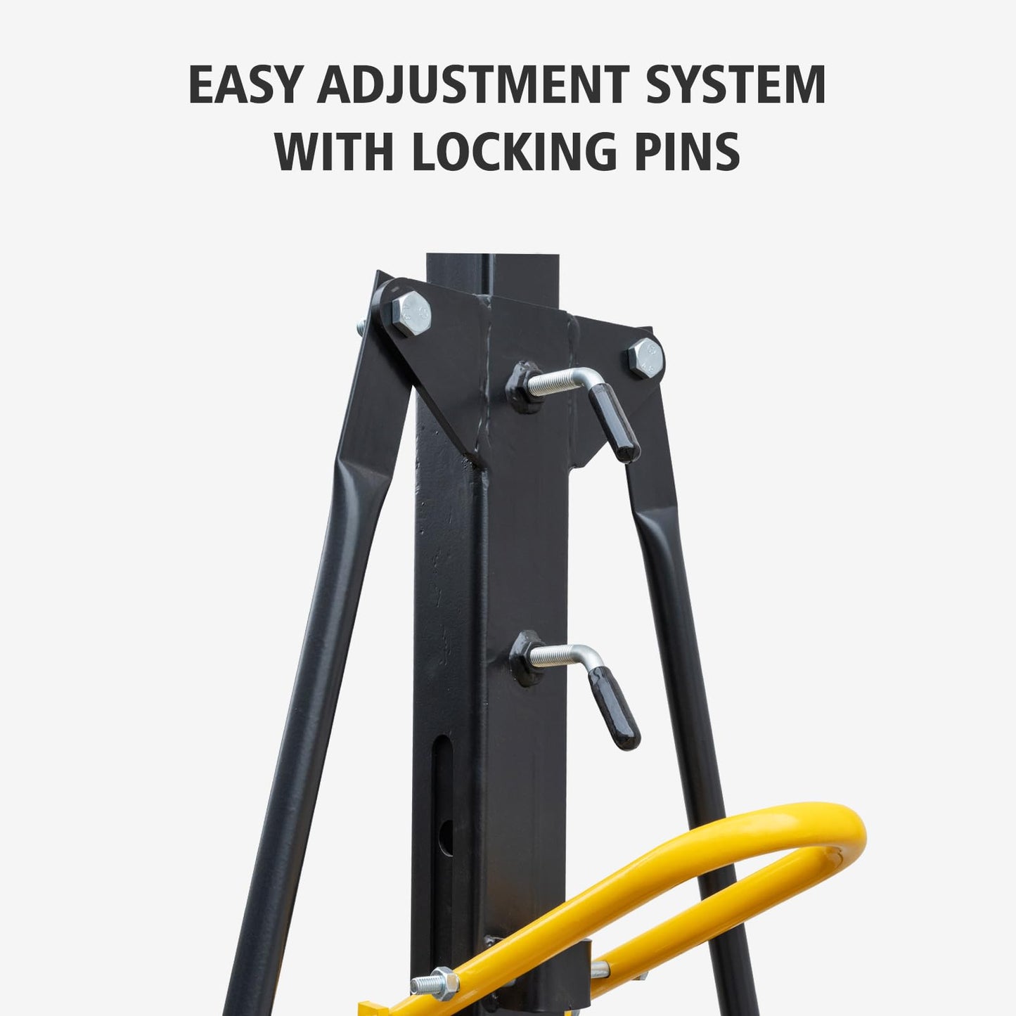 YardYonder Adjustable Gantry Crane - 1 Ton (2200 Lbs) Capacity Portable Hoist, 97" to 141" Height Range for Factories, Warehouses, Construction & Auto Repair