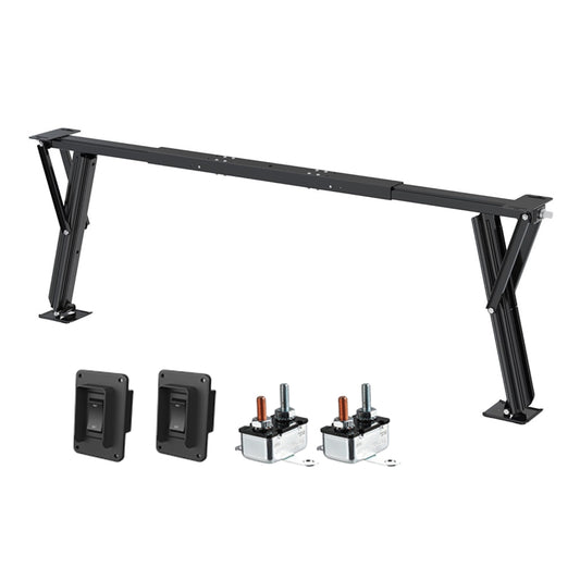 SEAFLO 12V High-Speed Electrical Powered Stabilizing Jack, 4,000 Lbs Static Load Capacity, Heavy-Duty Powder-Coated Steel, Up to 25” Extension, Waterproof Motor, Corrosion-Resistant, 4-Year Warranty