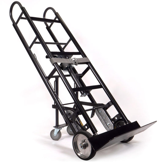 US Cargo Control Appliance Dolly Heavy Duty with Stair Climber & Kickback Wheels, 1,200 LBS Capacity, Industrial Appliance Hand Truck with Single Auto Recoil Strap System, Heavy Duty Steel Hand Truck