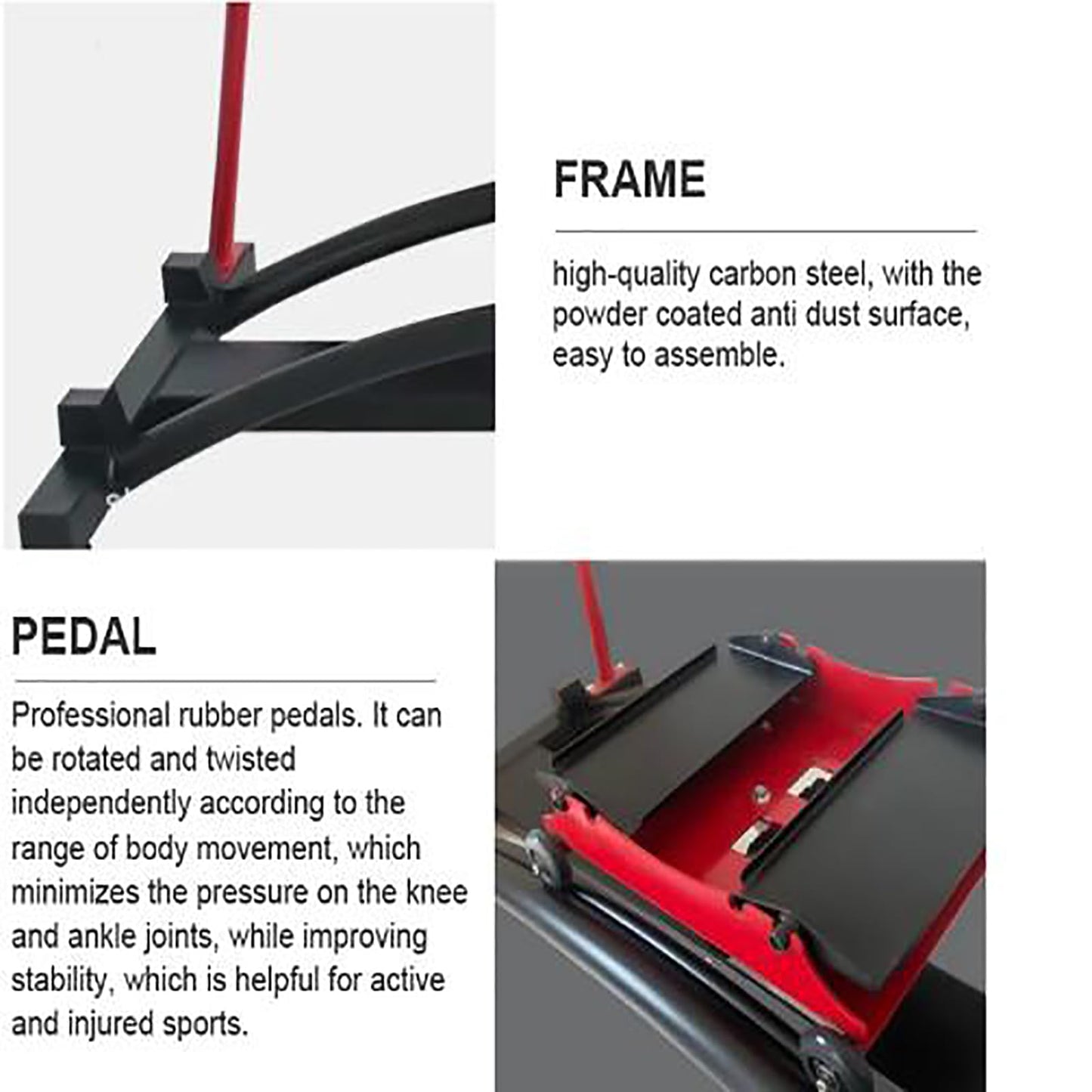 Ski Exercise Equipment, Ski Fitness Machine with Anti-Slip Handle, Accurate Simulation Skiing and Support Multiple Training Modes, Strong Load Capacity and Reduce Low Loss, for Skiing, Skating