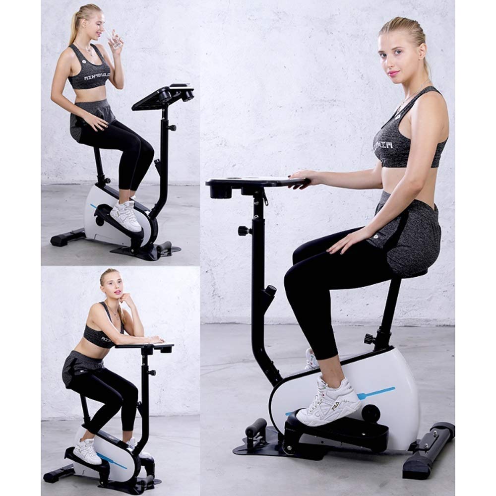 IWHBCBOIX Mini Stepper,Fitness Stair - Portable Adjustable Resistance, Exercise Machine with Bands & LCD Display and Comfortable Foot Pedals