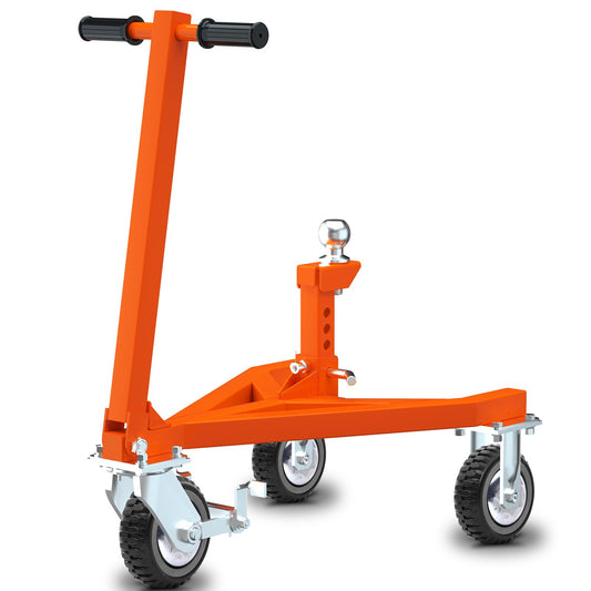 NUOVEPE Trailer Dolly with 2 Inch Ball, Trailer Mover Heavy Duty, Jet Ski Dolly 20000 LBS Road Rating, Adjustable Tongue Height for Moving Trailers, Campers, Jet Skis, RVs, Boats