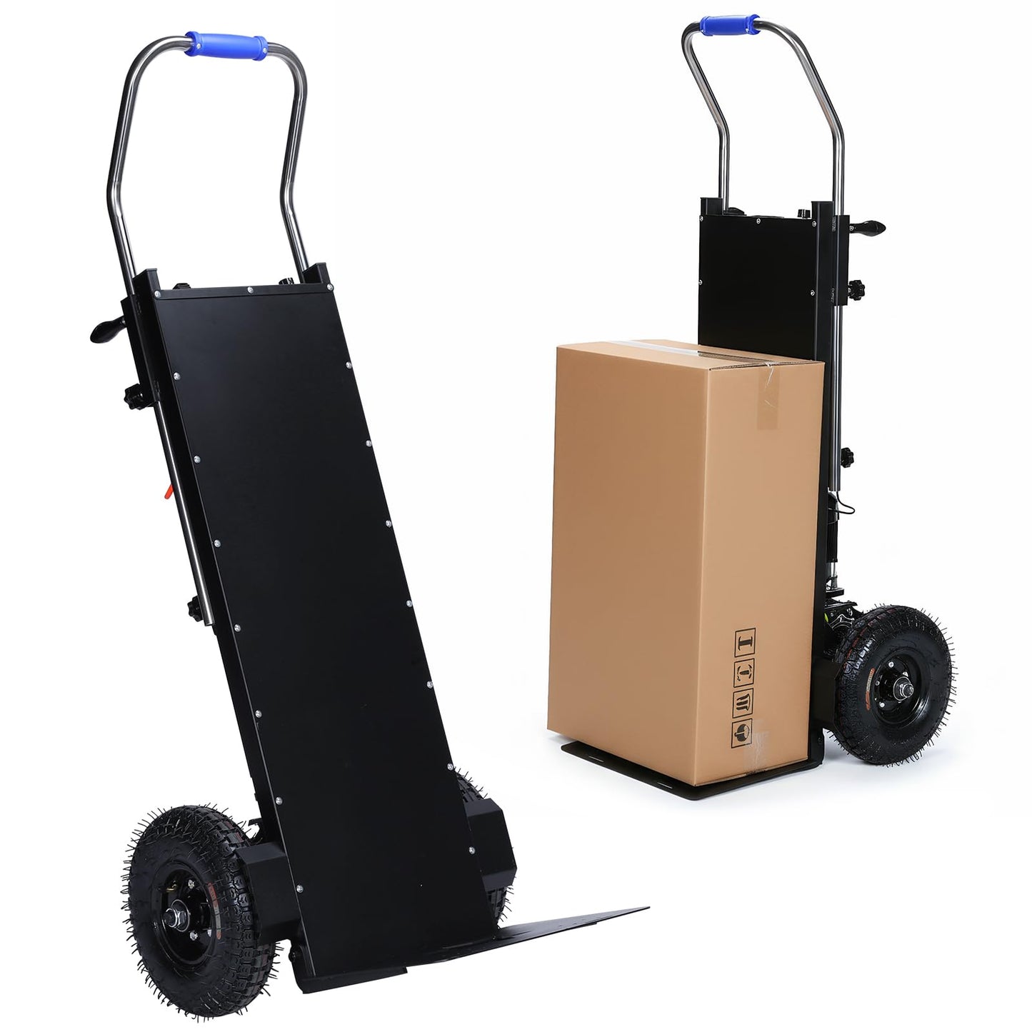 Generic Electric Stair Climbing Hand Trucks 1500W Motor Powered Stair Climber Dolly Cart 880lbs Capacity with Rope for Moving Warehouses Delivery Workers