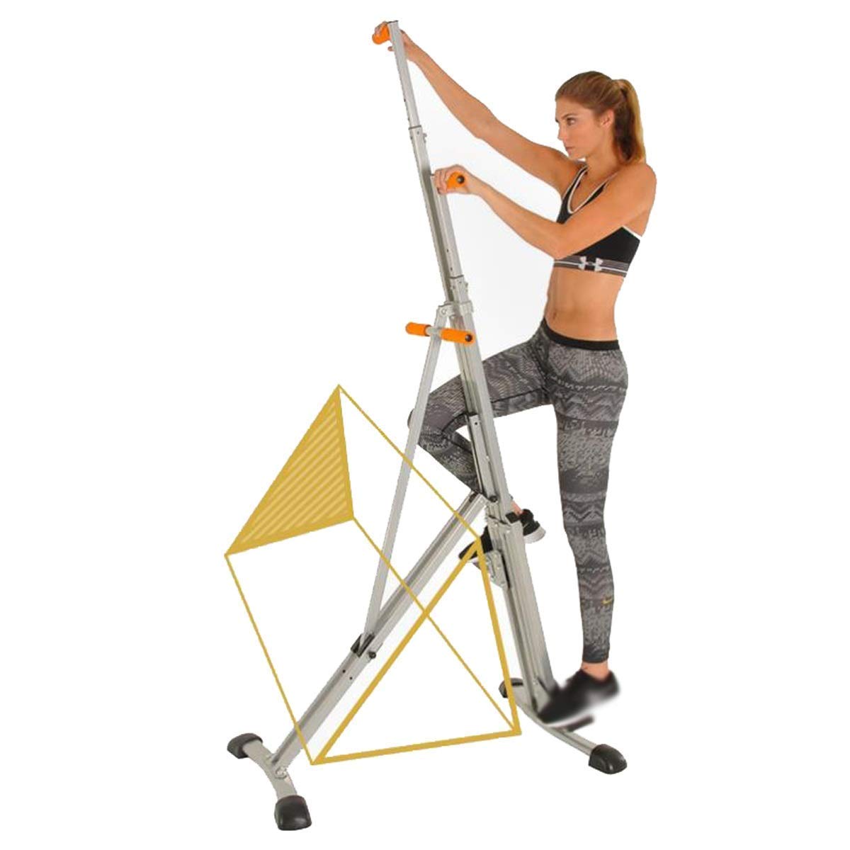 Multifunctional Vertical Climber Machine Folding Exercise Cardio Workout Machine Stair Stepper Multi-Part Combined Exerc