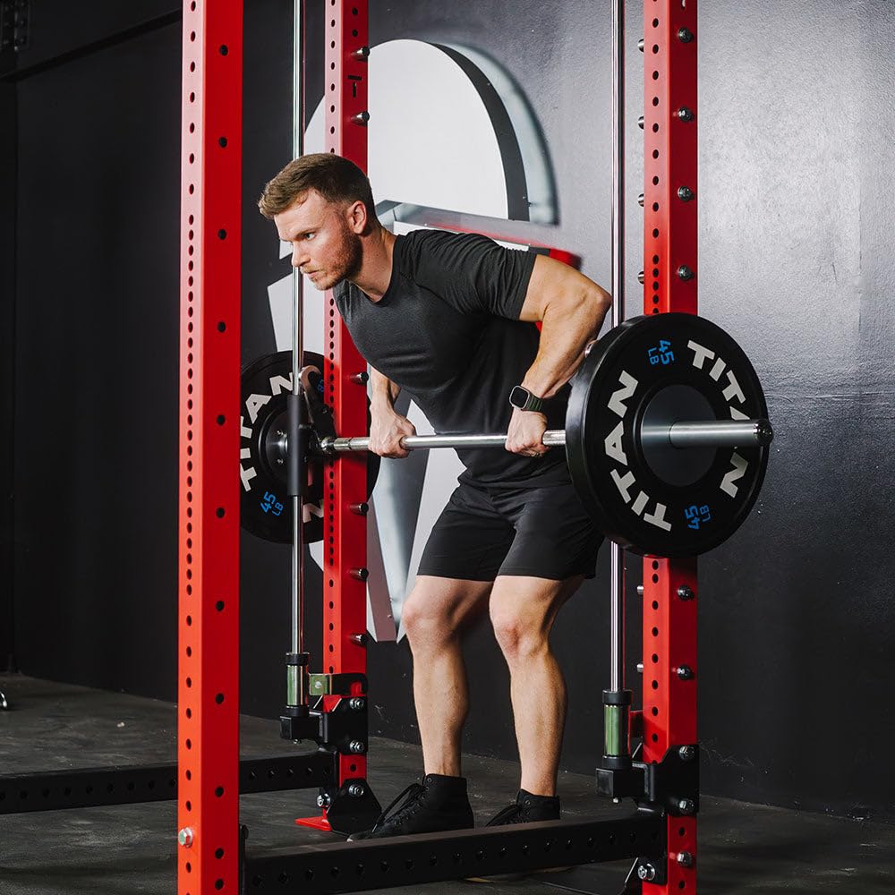 Titan Fitness X-3 Series 90" Smith Machine Power Rack Attachment, 500 LB Capacity, Comes with Smith Olympic Bar, Guide Rods, Safety Catches, Spotter Hooks