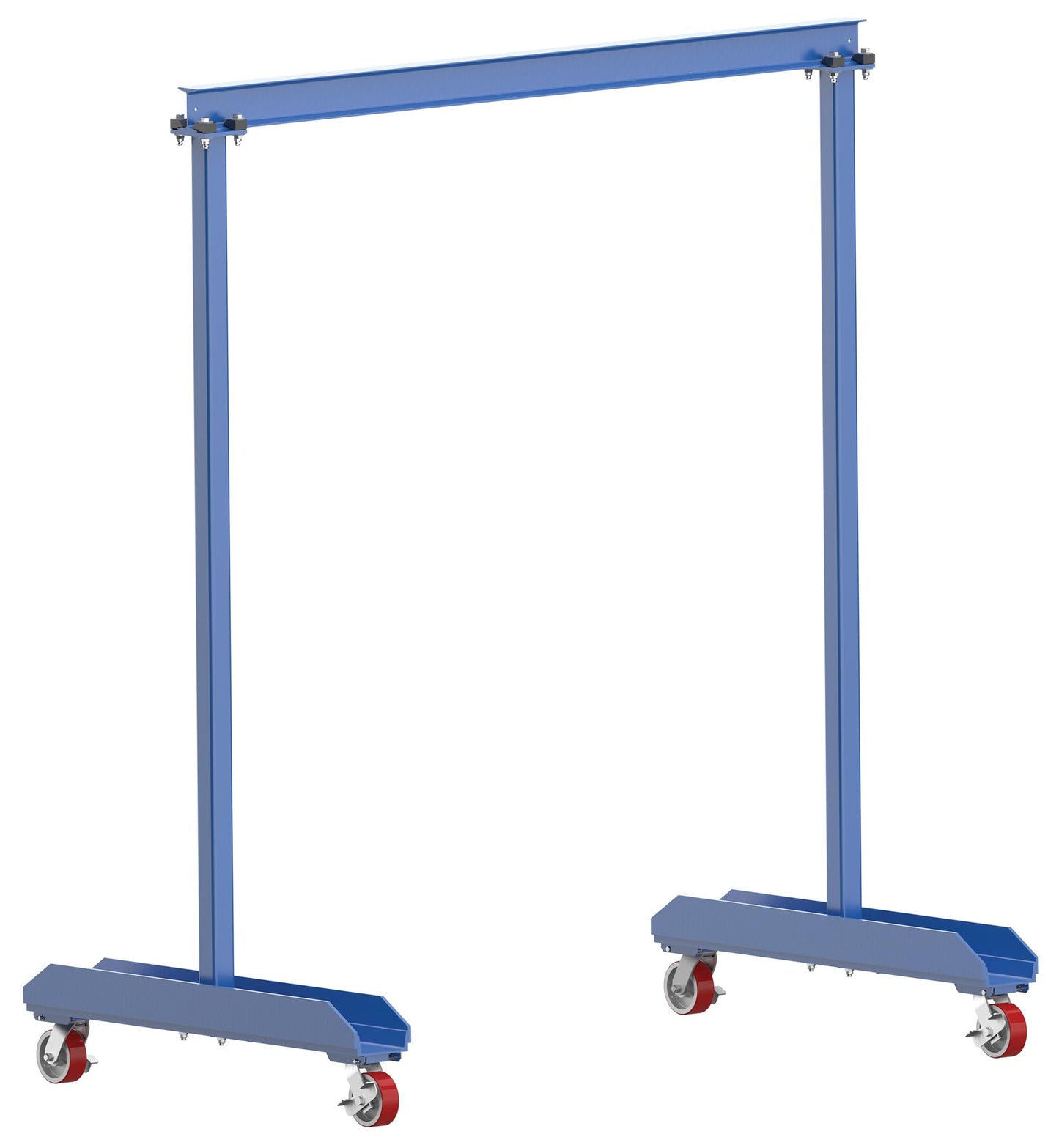 Vestil FPG-10 Steel Portable Work Area Gantry Crane 81-1/2 In. x 47-3/4 In. x 94 In. 1,000 Lb. Capacity Blue