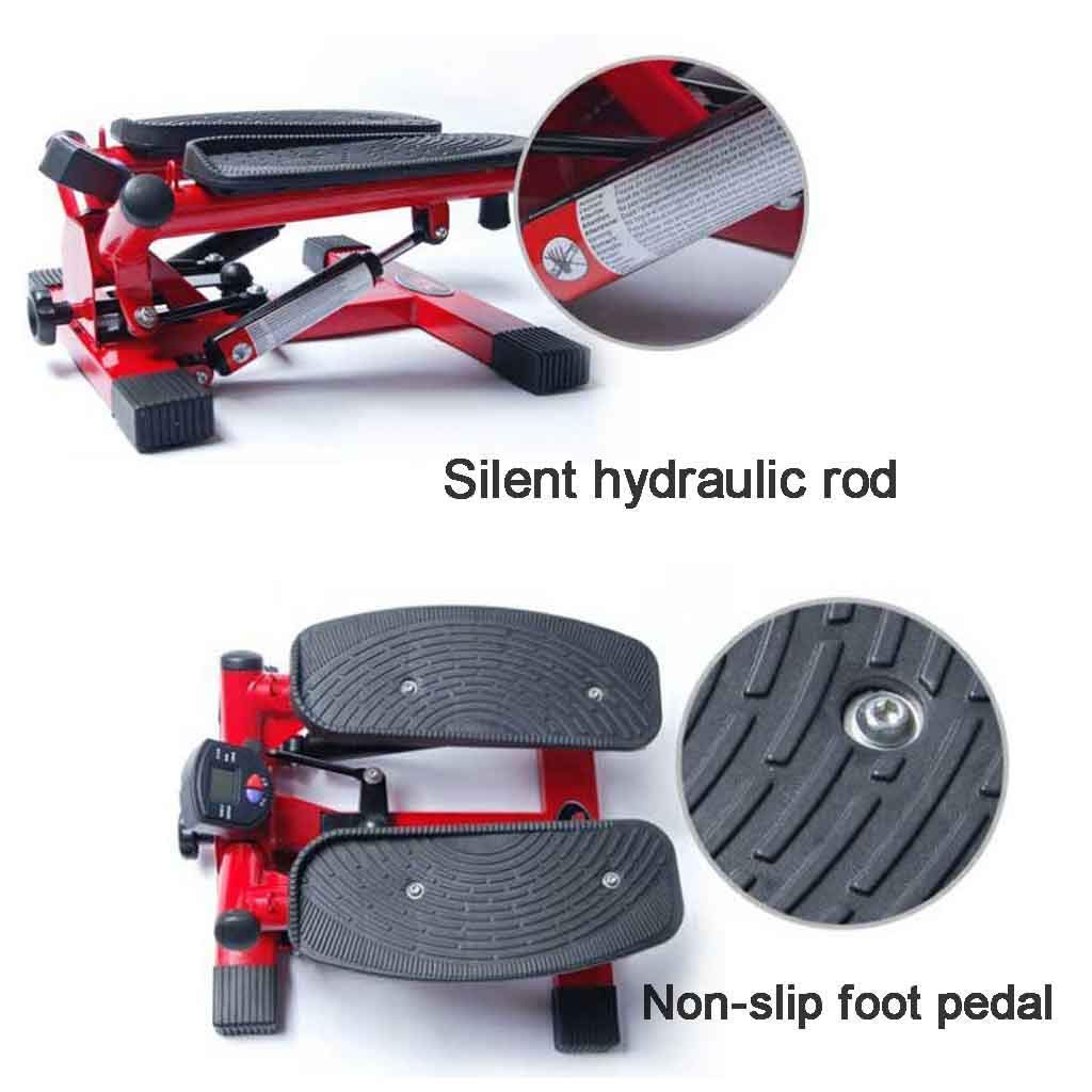 Step Machine Mini with Adjustable Stepper, with Hydraulic Resistance, Stair Stepper Exercise Machine Large Non-Slip Ped