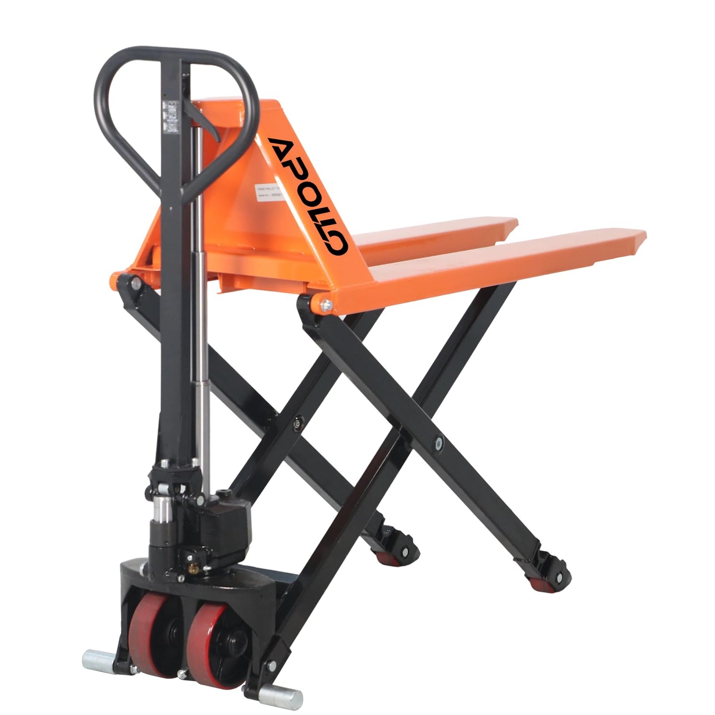 APOLLOLIFT Scissor Pallet Trucks, Manual Pallet Jack, 2200lbs Capacity Pallet Lift, 45" Lx21 W Fork, 31.5" Raised Height, Suitable for Open Bottom Pallets