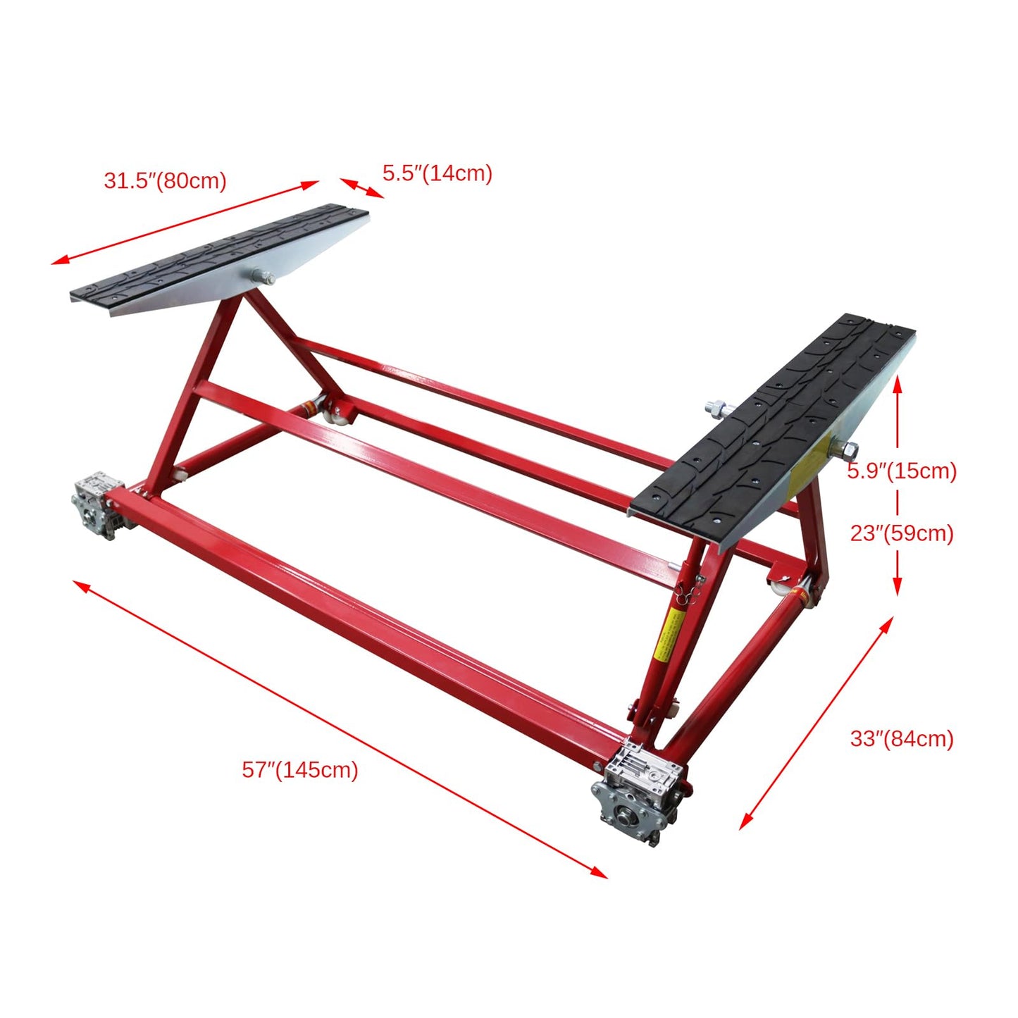 WYDDDARY Portable Car Lift 4409 lbs Capacity Heavy Duty Quick Lift with 31.5inch Length Workbench 5.9''-23'' Adjustable Height for Garage or Shop